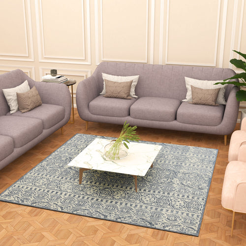 Premium Hand-Tufted Rug Made of 100% Wool  - Relic Light - 6x6 Feet