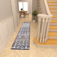 Premium Hand-Tufted Rug Made of 100% Wool  - Relic Night - 2x6 Feet