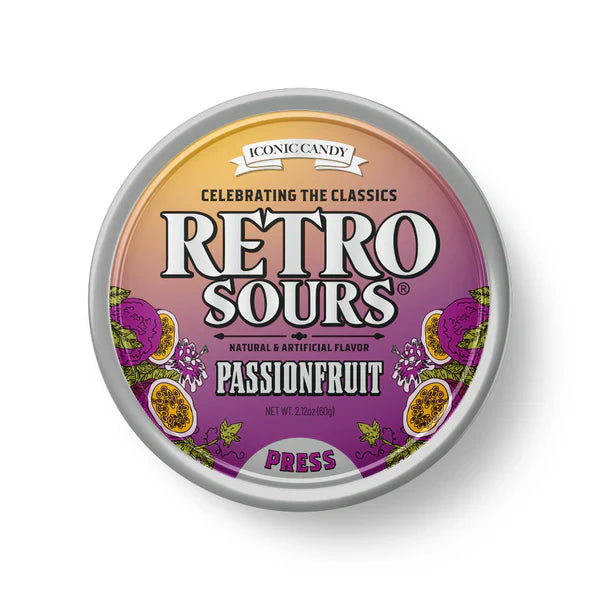 Retro Sours - Passionfruit 8ct (60g)