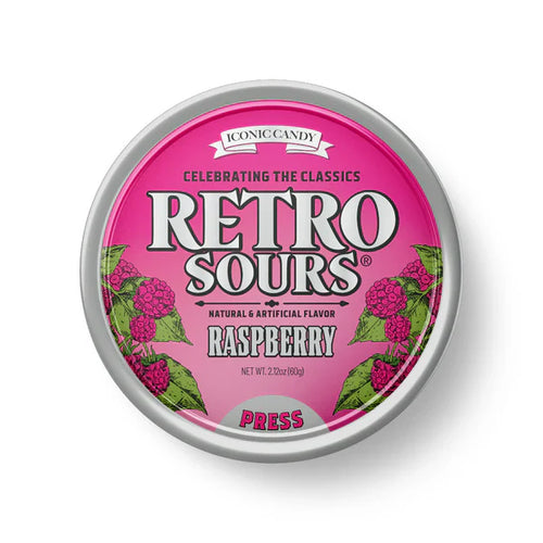 Retro Sours - Raspberry 8ct (60g)
