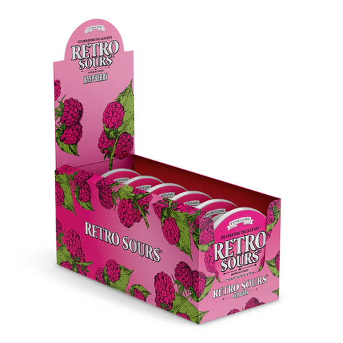 Retro Sours - Raspberry 8ct (60g)