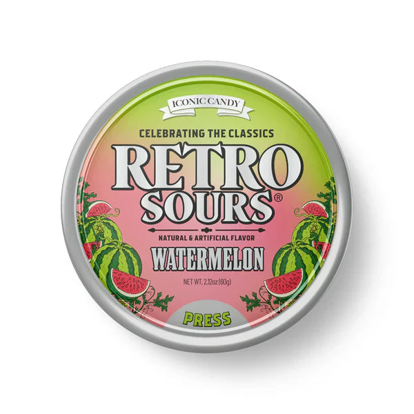 Retro Sours - Watermelon 8ct (60g)