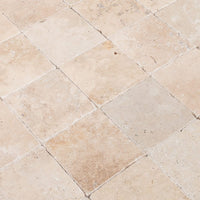 Riverbed Walnut Travertine Tumbled Floor and Wall Tile - Livfloors Collection