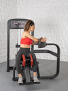 Elite Selectorized Rotary Torso - Muscle D Fitness - Commercial - Adjustable Seat - Pin Selectorized Stack - Oblique Trainer