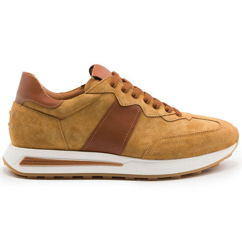 Zelli Italia Zelli Italia 66-265-CGN ROXI Suede & Calfskin Sneaker, Cognac