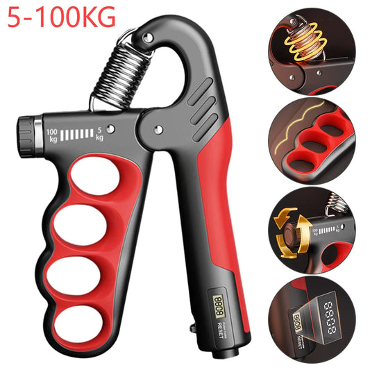 5-100Kg Hand Gripper Gym Wrist Expander Hand Strengthener Adjustable Dynamometer Hand Grip Finger Forearm Trainer Muscle Recover