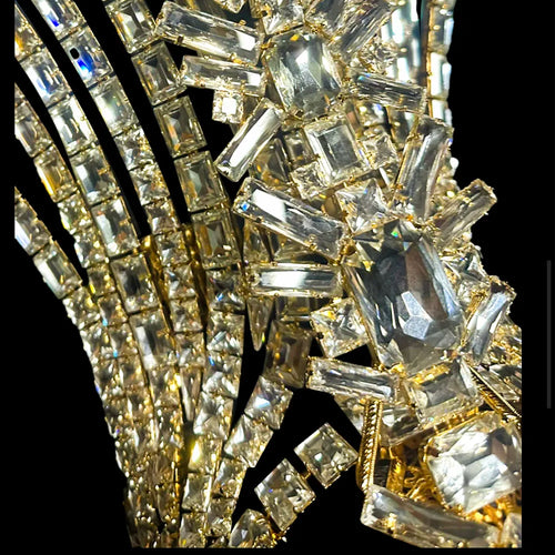 Geometric Crystal Glass Gemstone Headpiece