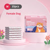 10pcs Dog Diapers Males Females Disposable Nappies Pants Physiological Underwear Adjustable Leakproof Breathable Safety Pants