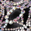 AB Rhinestone Wrap Snap Bracelet