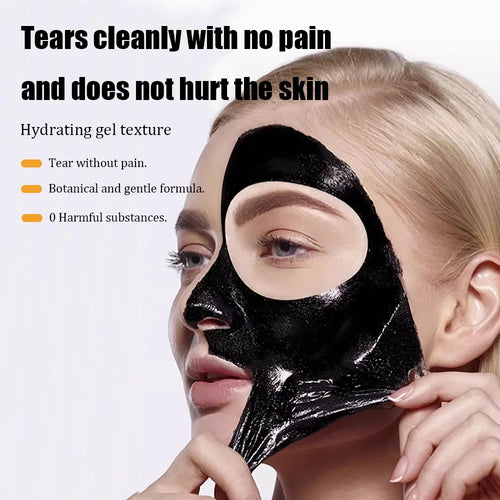 60g Bamboo Charcoal Fiber Mask Blackhead Removal Deep Mask Deep Cleansing Cleansing Exfoliating Mask Treatment Black Mask