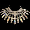 Radiating Statement Rhinestone Crystal Necklace
