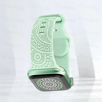 Apple Watch Silicone Strap - Stylish, Engraved Design