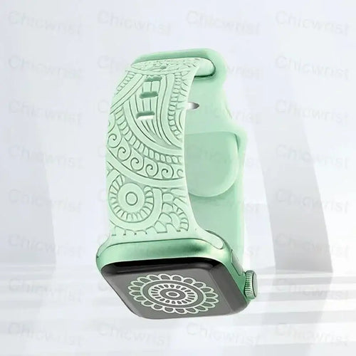 Apple Watch Silicone Strap - Stylish, Engraved Design