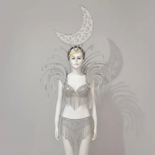 Celestial Moon & Star Feathered Performance Set