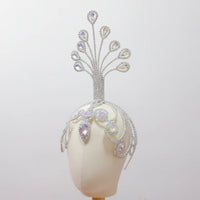 Peacock Rhinestone Headpiece