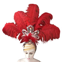 The Stardust Empress – Deluxe Feathered Samba & Carnival Crown