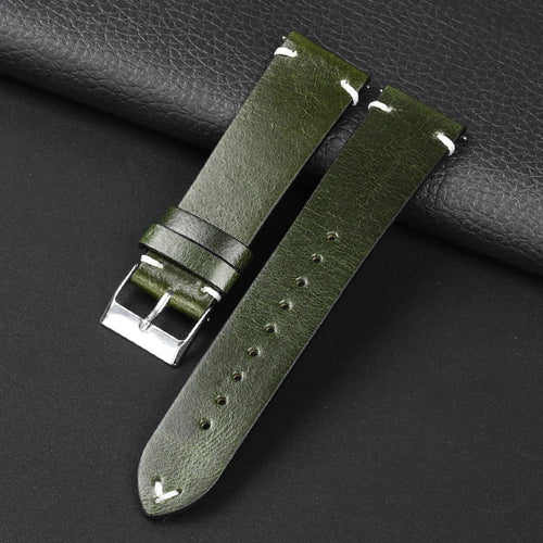 Motorola Moto Watch Oil-Waxed Leather Band, Quick Release