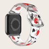 Apple Watch Silicone Strap - Colorful Floral Pattern Band
