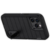 For iPhone 14/iPhone 14 Plus/iPhone 14 Pro/iPhone 14 Pro Max 5G 3-Layers Heavy Duty Protective Kickstand Phone Cover Black Case