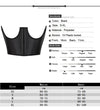 Gothic Underbust Corset Top Strapped Curve Shaper Punk Slimming Waist Belt