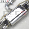 CEES SS304 Valve Exhaust Catback System For VW GOLF 7/MK7/R/7R 2.0T 2014-2020 Performance Racing Exhaust Pipe Muffler Auto Parts