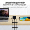 JEYI Adhesive Cable Holder Clips Cord Management Wire Organizer for Desktop USB Charging Cable Nightstand Power Cord Mouse Cable