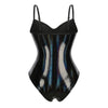 Gothic PU Leather Push-Up Corset Bodysuit & Underwire Bustier Shaper