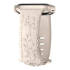 Apple Watch Silicone Band - Floral Engraved - Stylish Design