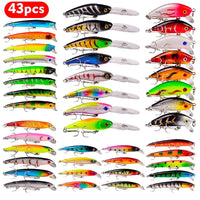 Fishing Lure Set Fishing Hard Bait Mini Minnow Floating Swing Crankbait Crazy Wobblers Artificial Bionic Crank Lures