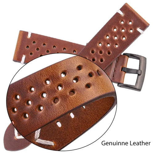 Samsung Galaxy Watch Genuine Breathable Leather Strap