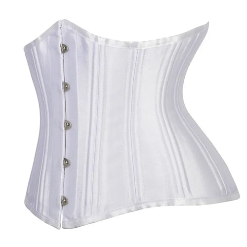 20 Steel Bone Cotton Underbust Corset Heavy Duty Waist Trainer Cincher