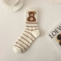 Women Socks Cotton Animal Print Autumn Winter Ladies Sock Fashion Cute Bear Calcetines Harajuku Calcetines Mujer Gift For Girls