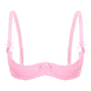 Lace Underwire Half-Cup Push-Up Bra