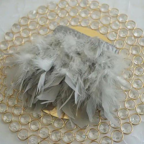 Multicolor Turkey Feather Trim Fringe Fluffy Ribbon
