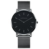 Women's Pink Dial Mesh Band Slim Stainless Steel Watch
