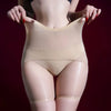 360° Seamless Oil Glossy High-Waist Boyshort Briefs Satin Smooth Boxers
