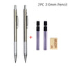 0.3 0.5 0.7 0.9 1.3 2.0mm Mechanical Pencil Set Full Metal Art Drawing Painting Automatic Pencil with Leads Office School Supply