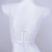 Rhinestone Beaded Bustier Corset Crop Top High Fashion Evening Party Bralette