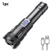 2pcs Strong Light Flashlight USB Rechargeable Small Xenon Lamp Portable Ultra Bright Long-range Outdoor Household Led