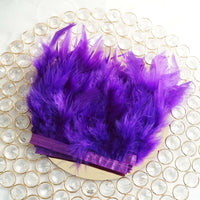 Multicolor Turkey Feather Trim Fringe Fluffy Ribbon