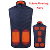 17/13/9 Areas Usb Heated Jacket Men Women Electric Heated Vest Heating Vest Heated Bodywarmer Usb Inner Heat Vest Veste