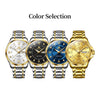 Women's Gold Stainless Steel Slim Luminous Waterproof Watch