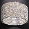 Sparkling Multi-Layer Rhinestone Arm Chain – Stacked Crystal Spiral Cuff & Upper Arm Bangle for Raves, Festivals & Beachwear