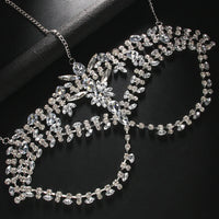Exaggerated Rhinestone Masquerade Jewelry Face Mask