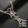 Dazzling Crystal Belly Dance Necklace & Statement Stage Performance Jewelry