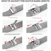 Stainless Steel Fitbit Luxe Band - Durable Elegant Design