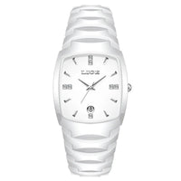 Women's Rose Gold Stainless Steel Luminous Date Slim Watch