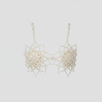 Handmade Pearl Floral Bra Chain & Underbust Body Jewelry Set
