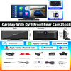 TOGUARD 10inch Dual Lens Wireless Apple Car play Screen Android Auto Display Car stereo DVR Dashboard GPS Navigat Rearview Cam