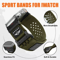 Apple Watch Nylon Band - Sport Loop - Breathable and Durable